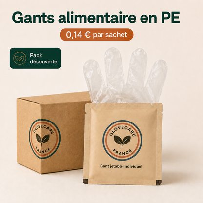 Sachet de Gants Individuels (Éco Transparents) — GloveCare France