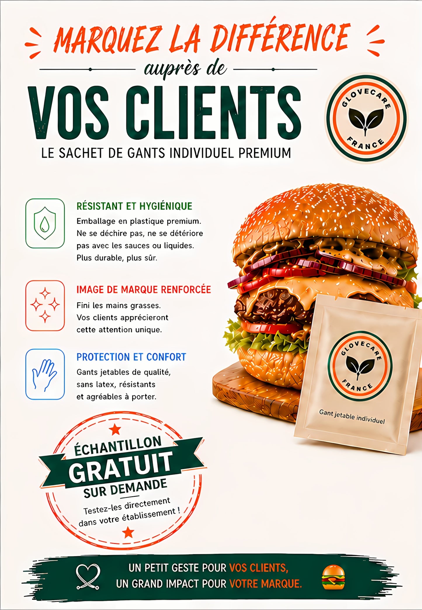 Sachet de Gants Individuels (Éco Transparents) — GloveCare France