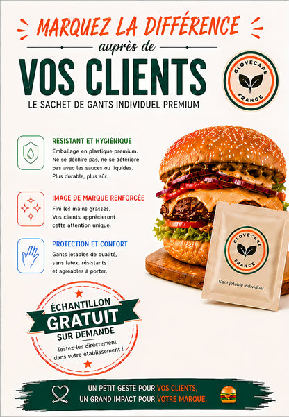 Sachet de Gants Individuels (Éco Transparents) — GloveCare France